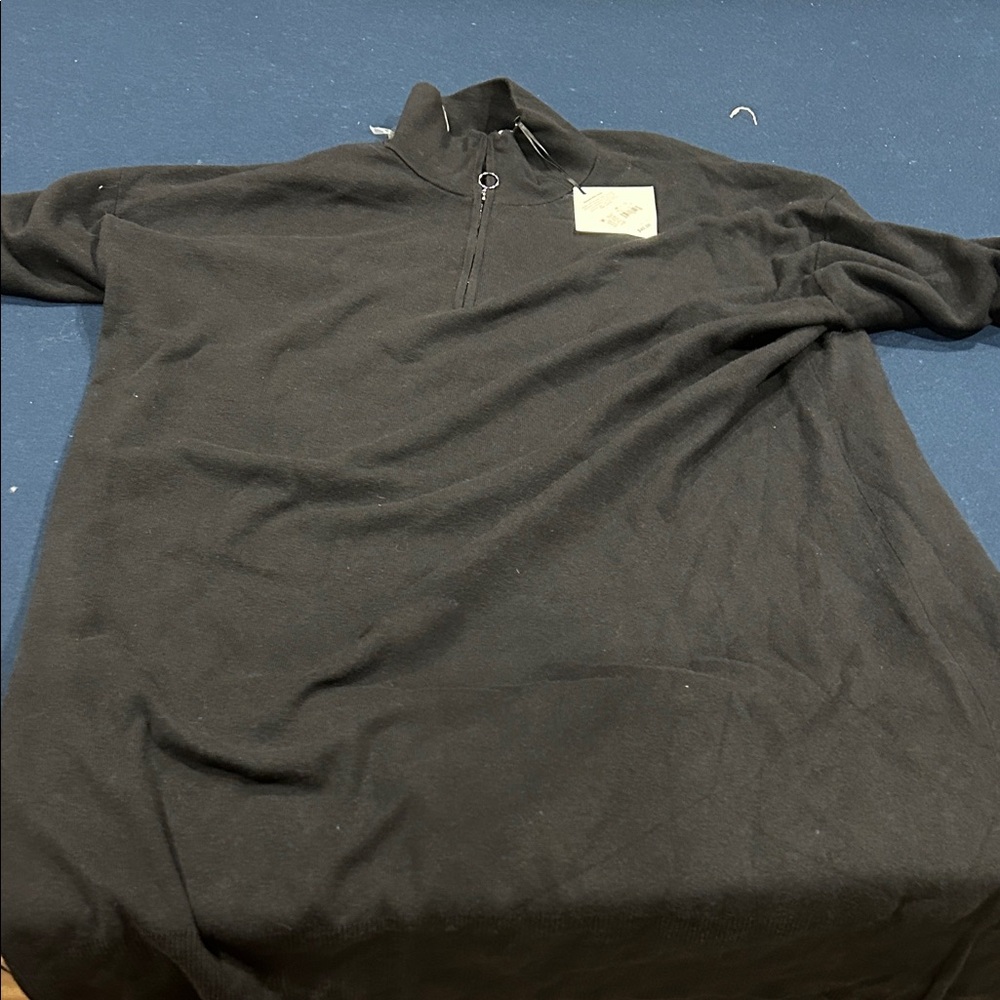 Ava & Viv Black Quarter-Zip Sweater